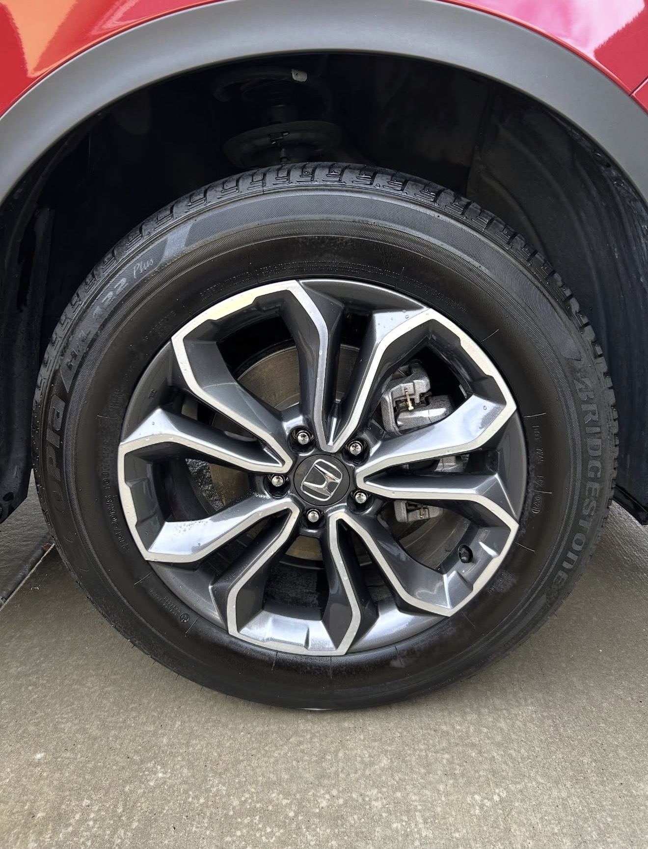 Tire/wheel deep clean as part of an Express Wash package